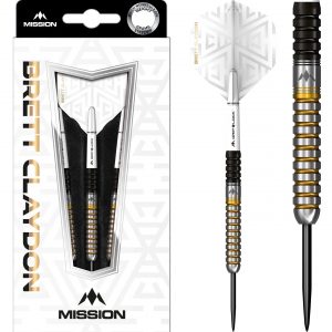 Mission Brett Claydon - Black & Gold PVD - 90% Steel Tip