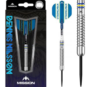 Mission Dennis Nilsson Darts - Steel Tip - 95% - Silver