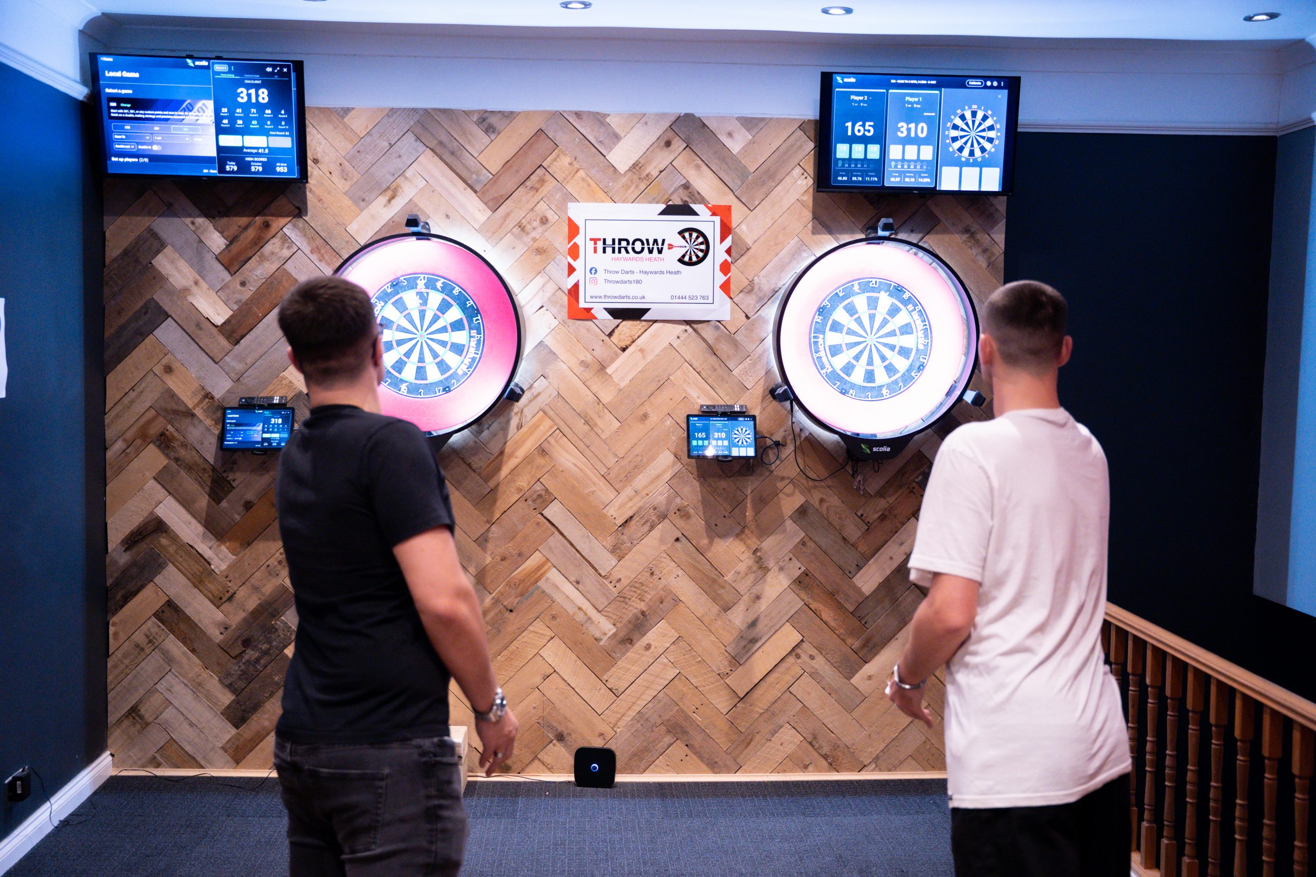 ThrowDartsOct25-45 Self-scoring lanes in action