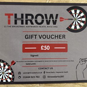 THROW DARTS GIFT VOUCHER